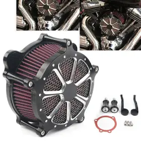 22shopde 550741752626 Air Cleaner Motorcycle For Harley Filter Touring Dyna Softail Heritage 07