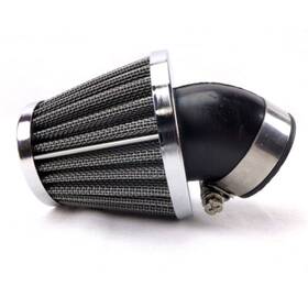 2fastmoto 25-2472b Angled Pod Style 29mm Steel Mesh Air Filter Cleaner Element - Chrome