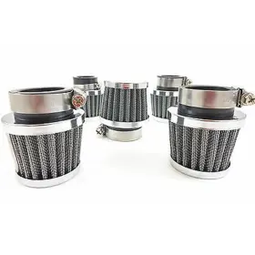 25-24910 2fastmoto Short Clamp-on 30mm Tapered Wire Mesh Pod Air Filter For Tight Spaces