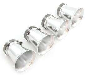 39mm Velocity Stack Set Vs-39s-4 4 Pack Silver Air Filter Honda Cb500 Cb550 Cb750 Caf G2u