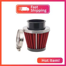Ahl Af039-r1-001 Red 42mm Universal Air Filter Fit For Pod / 150cc-250cc Motorcycle Scooter A