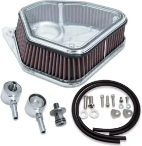 1010-3174 Alloy Art 2.8m8bp Inch Boom Box Max Volume M8 Air Cleaner Kit Black