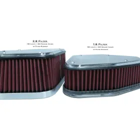 2.8m8p Alloy Art Air Cleaner - Boom Box 2.8 Inch Clear M8