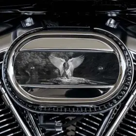 Af-m8vi-aol American Freedom Angel On Lake Ventilator Insert