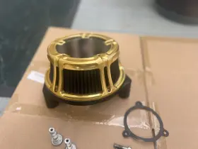 18-175 Arlen Ness Gold Air Cleaner 17-2023 M8 Models Touring And 18 Up Softail