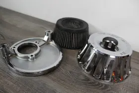 18-203-1 Arlen Ness Incomplete Rinehart Racing Inverted Chrome Air Cleaner Kit Harley