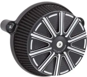 18-315 Arlen Ness Big Sucker Stage I Air Filter Kit - 10-gauge Black Motorcycle