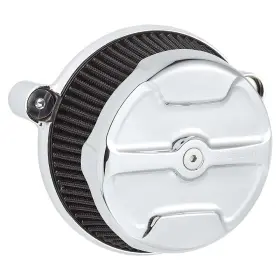 Filter-18-393 Arlen Ness 18-393 Big Sucker Stage I Air Filter Kit-chrome Knuckle-red