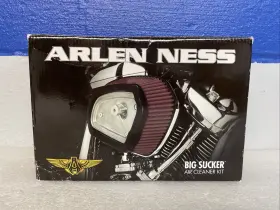 18-395 Arlen Ness Big Sucker Stage 1 Air Cleaner Black/brass 17-23 Harley M8 New