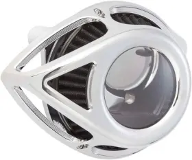 18-989 Arlen Ness Clear Tear Series Air Cleaner Kit - Chrome Motorcycle Street