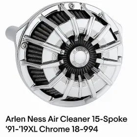 18-994 Arlen Ness Chrome Air Cleaner 15-spoke For Harley Sportster Xl 1991 2019