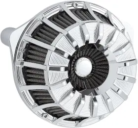 18-996 Arlen Ness Chrome 15 Spoke Air Cleaner Filter Kit For 2017-2024 Harley M8 Models