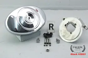 29697-02 Arlen Ness 2002 Harley Road King Cvo Air Cleaner Cover And Solid Backplate