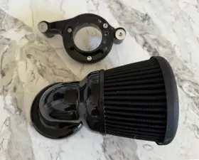 600-028 Arlen Ness - Velocity 90deg Air Cleaner Kit Black Harley M8
