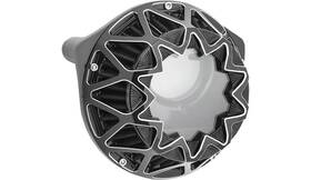 Arlen Ness 600-041 Crossfire Air Cleaner - Black Anodized With Machined Accents