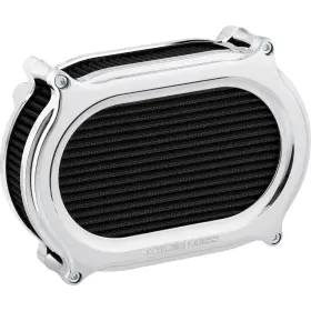 1010-3364 Arlen Ness 600-175 Stage 2 Oval Air Cleaner Kit Chrome