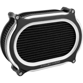 1010-3384 Arlen Ness 600-208 Stage 2 Oval Air Cleaner Kit Black