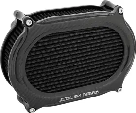 600-218 Arlen Ness Stage Fits 2 Oval Air Cleaner Kit - Carbon Fiber