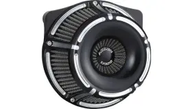 600-231 Arlen Ness Slot Track Inverted Air Cleaner Kit Black #600-231 Harley Davidson