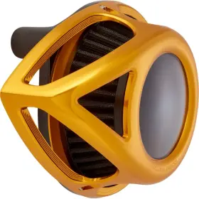 600-245 Arlen Ness Clear Tear Series Air Cleaner Kit - Gold Anodized