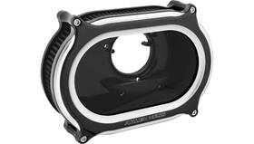 Arlen Ness 600-258 Stage Ii Oval Air Cleaners - Black Anodized With Machined