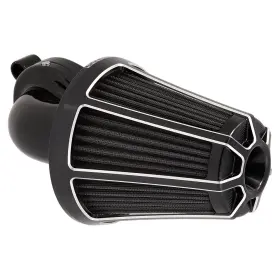 81-013 Arlen Ness Monster Sucker Air Cleaner Kit With Cover - Beveled Black 81013