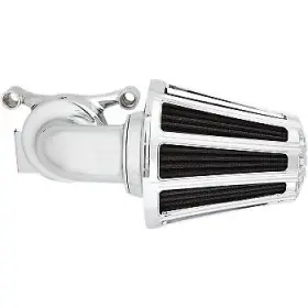 81-027 Arlen Ness Chrome 10-gauge Monster Sucker Air Cleaner Kit With Cover