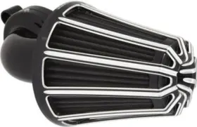 81-035 Arlen Ness Monster Sucker Air Cleaner Kits Black 10-gauge Chrome