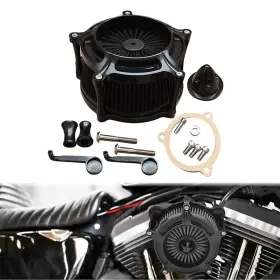 Mp09-008-0001crid Autopartsprousa Black Air Cleaner Intake Filter For Harley Touring Road King Street Glide 08-16