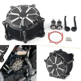 B-shiparts 550730998745 Moto Air Filter Cleaner For Harley Dyna Fxr 1993-17 Softail 93-15 Touring 93-07