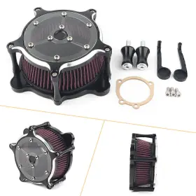 B-shiparts 550731815171 Air Cleaner Intake System Filter Fit Harley Touring Cv Carb Softail Dyna