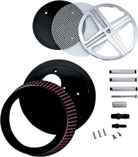 Baron Ba-2313-00 Triple X Bak Big Air Kit Cleaner Chrome #ba-2313-00 Fits Yamaha