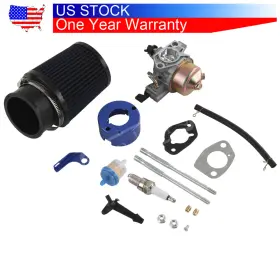 340bl Beizh57 Blue Upgrade Air Filter Adapter Jet Kit 13hp 15hp For Predator 301cc 420cc 389cc
