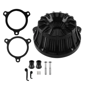 08h4yc Bfo Black Air Cleaner Kit For Harley M8 Softail Touring Trike 2017-2024 Aluminum