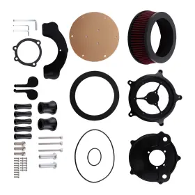 0i593t Bfo Air Cleaner Intake Filter System For Harley Xl Sportster 2004-2023 Red Aluminum