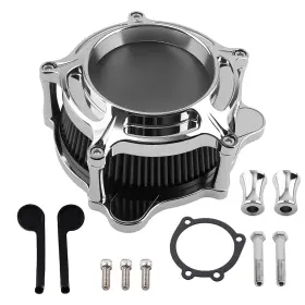 2bwdvq Bfo Air Intake Filter Kit For Harley Dyna 2000-2017 Softail 2000-2015 Black Aluminum