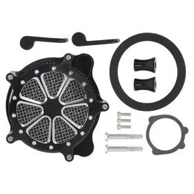 2rhwu6 Bfo Motorcycle Intake Filter For Harley Davidson Touring 2000-2007 Black