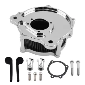 2ufvyk Bfo Air Intake Cleaner For Harley Softail Touring 2000-2015 Black Aluminum Filter