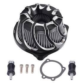 Bfo 34u6mt Cylinder Air Cleaner Kit For Harley Dyna Softail 2000-2017 Black Filter
