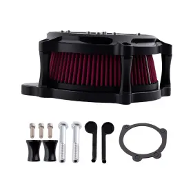 3gjci6 Bfo Red Air Filter Kit For Harley Softail Touring 2000-2015 Billet Aluminum