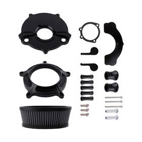 Bfo 4pgo8u Air Cleaner Filter Aluminum For Harley Xl Sportster 2004-up Black