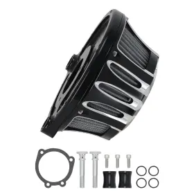 5d70nr Bfo Air Filter Cleaner Set Black For Harley Dyna 00-17 Softail 00-15 Touring 00-07