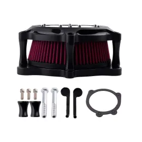 6alq3r Bfo Air Intake System For Harley Dyna Models 2000-2017 Red Aluminum Filter Kit