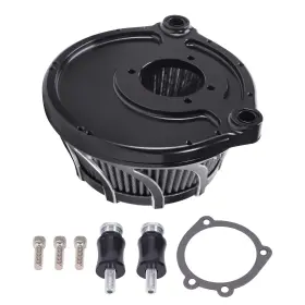 6exbhr Bfo Cylinder Air Cleaner Kit For Harley Dyna Softail 2000-2017 Black Filter
