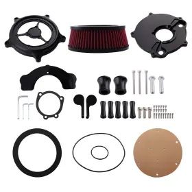 9idtr5 Bfo Air Cleaner Intake Filter System For Harley Xl Sportster 2004-2023 Red Aluminum