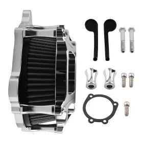 9sgden Bfo Air Cleaner Filter Kit For Harley Softail Touring 2000-2017 Black