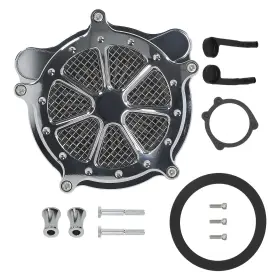 Bpw82a Bfo Black Air Intake Cleaner For Harley Davidson Touring Dyna 2000-2017 Complete