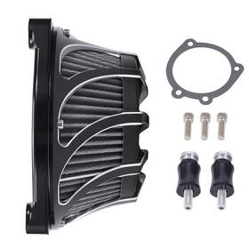 Bfo Bvxc3p Turbine Air Filter Kit For Harley Dyna 2000-2017 Black Element