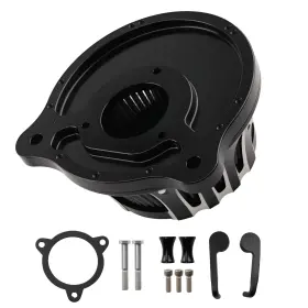 Gios6v Bfo Spike Air Filter For Harley Road King Flhr 2008-2016 Billet Aluminum Black