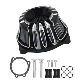 Bfo Gjwb52 Air Filter Cleaner Intake Kit Black Motorcycle Fit For Harley Softail 2000-15